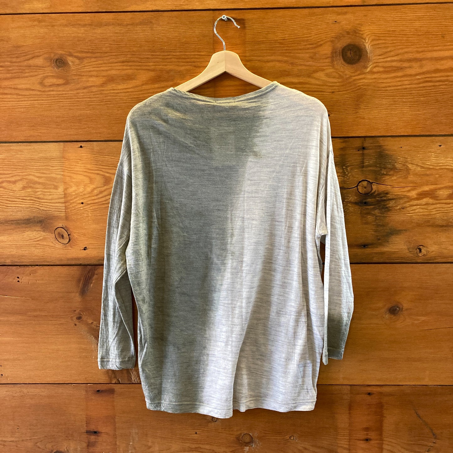Pas de Calais Heather Gray Lightweight Wool Sweater - Size 36 / M - 1107KK