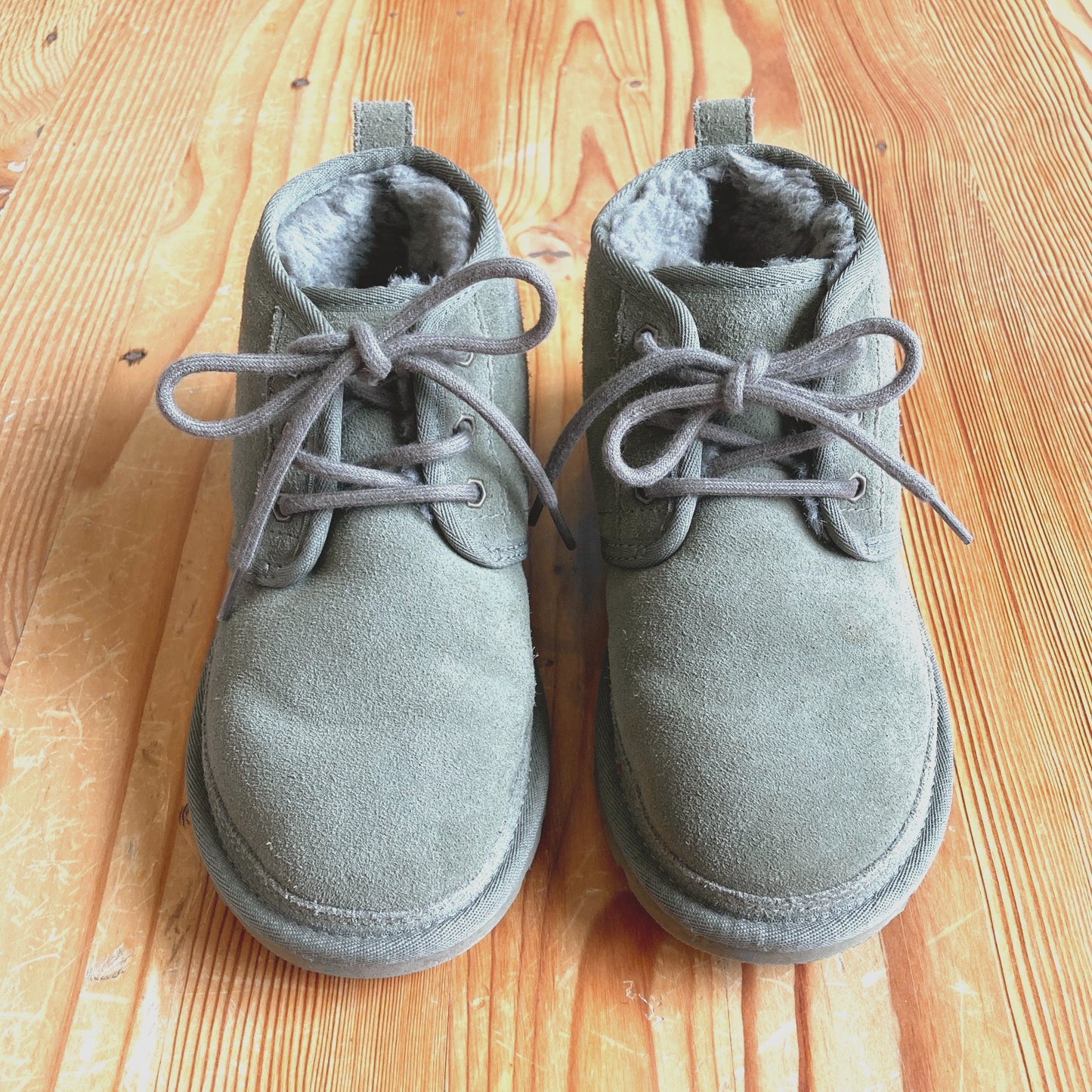 6 - UGG Green Neumel Lace Up Womens Suede Ankle Boots Booties 0104RM