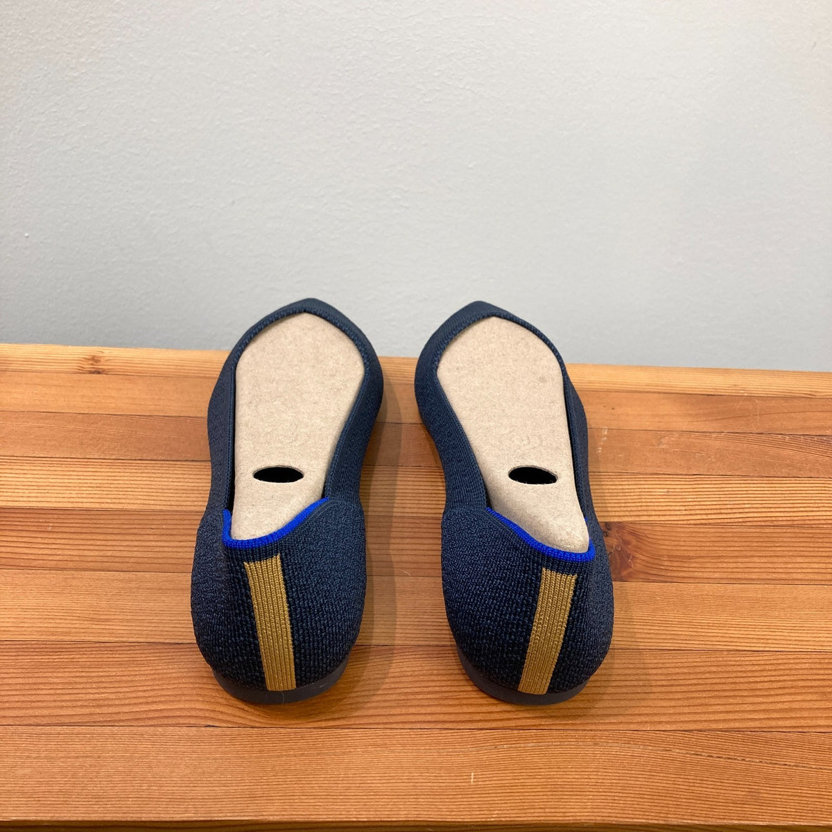 Rothy's Navy Herringbone Pointed III Flats Shoes - Sz 10 - NEW w/ Box - 0103JM