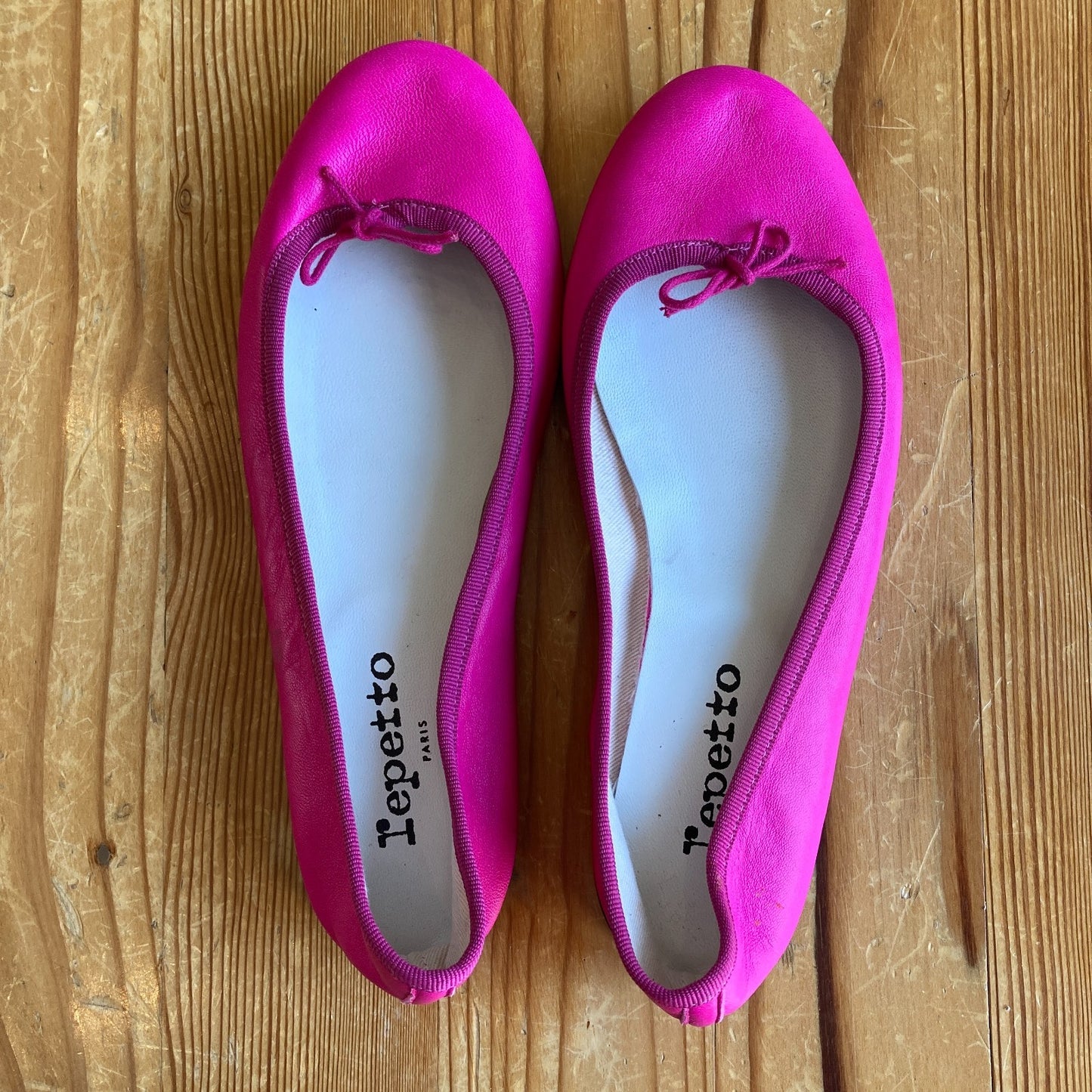 Repetto $425 Dark Pink Cendrillon Ballet Flats Shoes - Size 39 / 8 - 0306CH