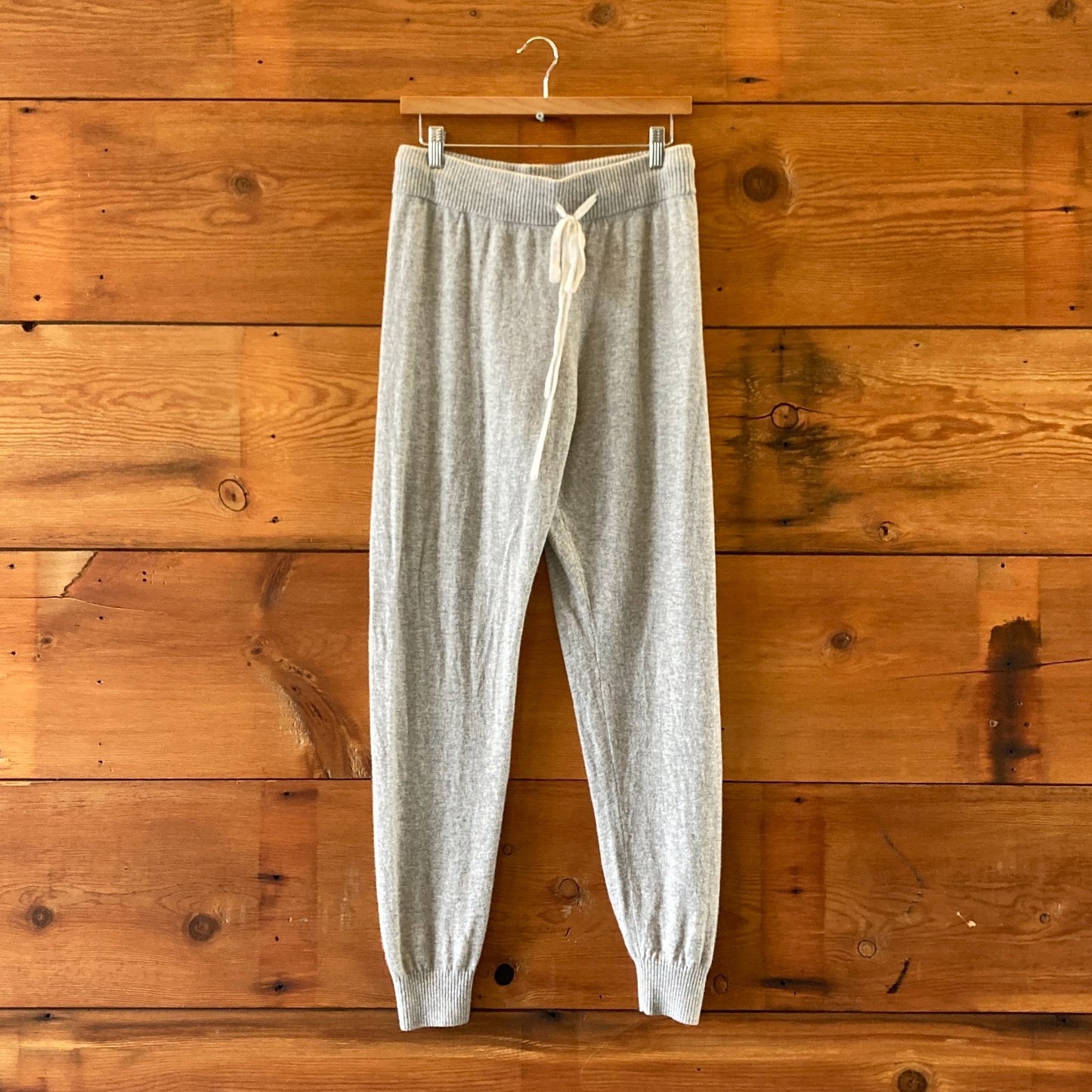 M - Summersalt Gray Cashmere Wool Blend Drawstring Jogger Pants 0617RF