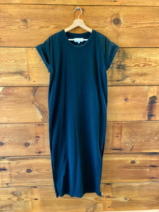 La Ligne Black Short Sleeve Full Length T Shirt Maxi Dress - Size M - 0131AG