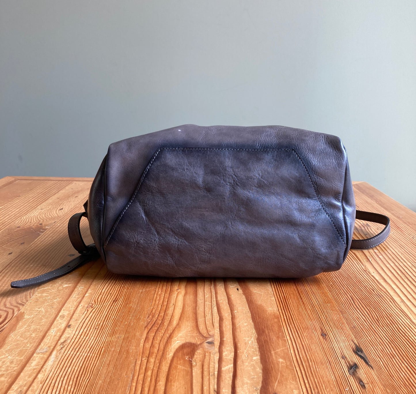 Old Trend $286 Gray Leather Sprout Land Removable Liner Purse - NEW - 1002MG