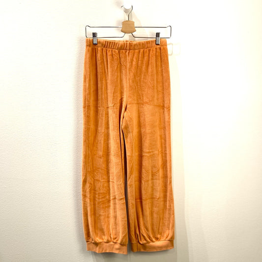 Suzi Kondi Orange Terry Elastic Waist Jogger Pants - Size S - 0129LH