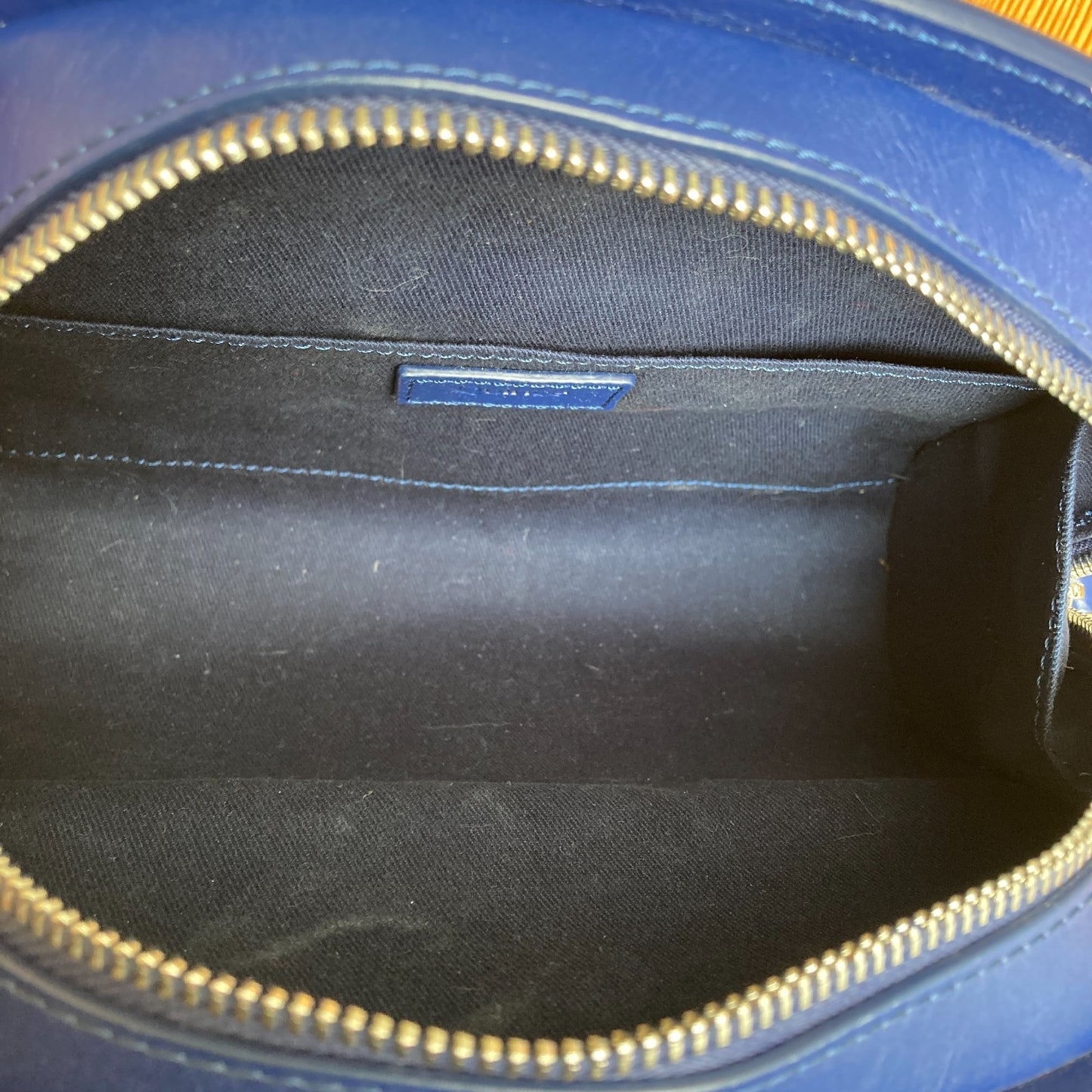 Quince Cobalt Blue Crossbody Dome Leather Bag - 0730RH
