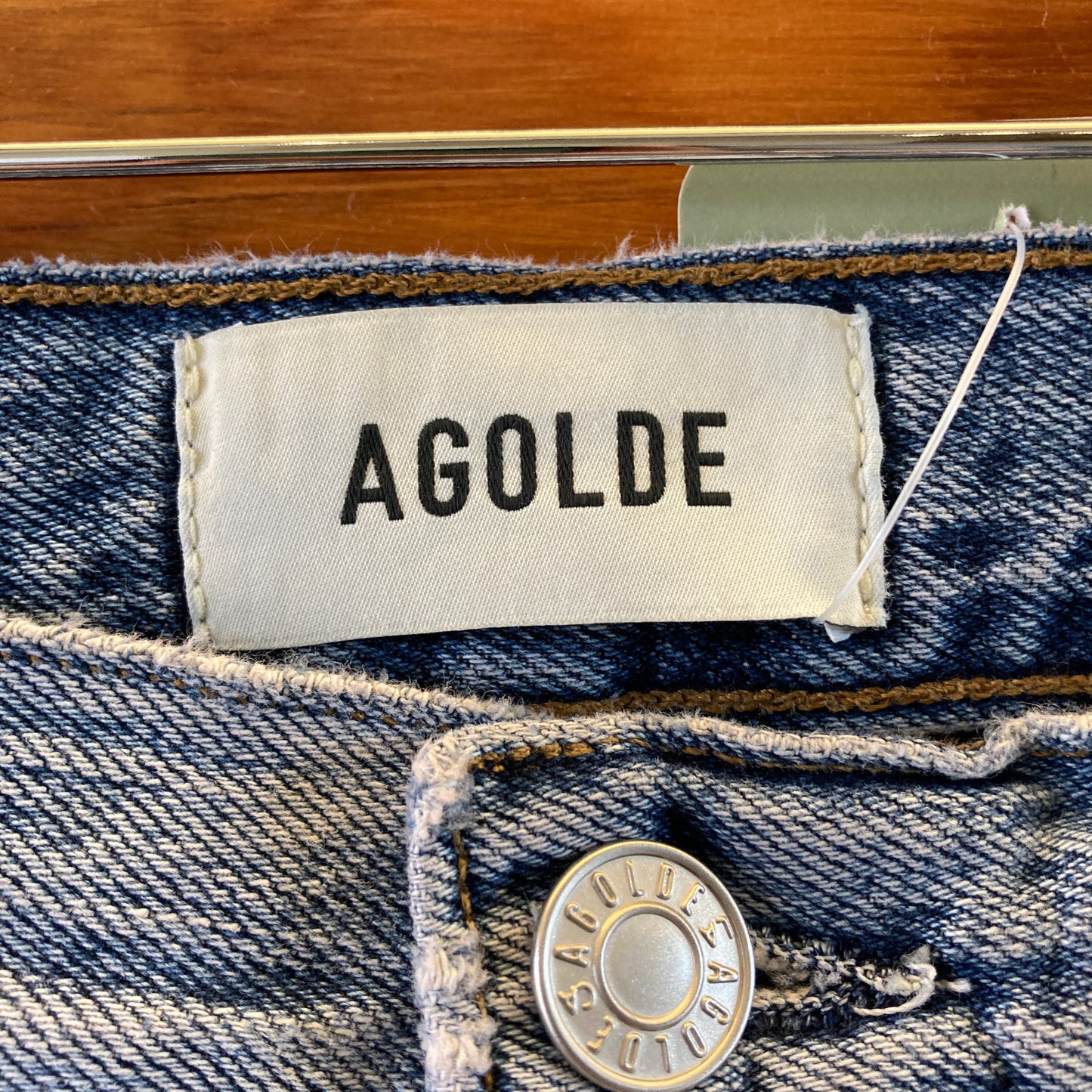 AGoldE Medium Wash REN Button Fly Womens Wide Leg Jeans - Size 24 - 0312IG