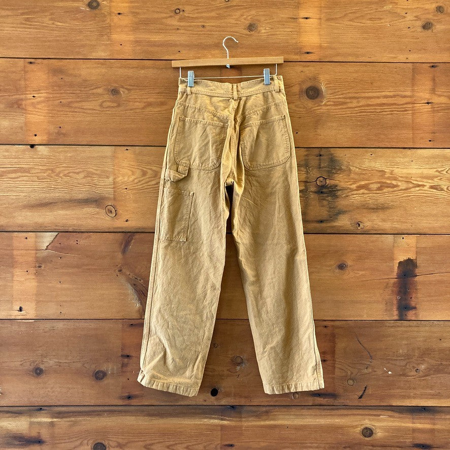 Jesse Kamm Tobacco Brown High Waist Full Length Handy Pants - Size 2 - 0312IG