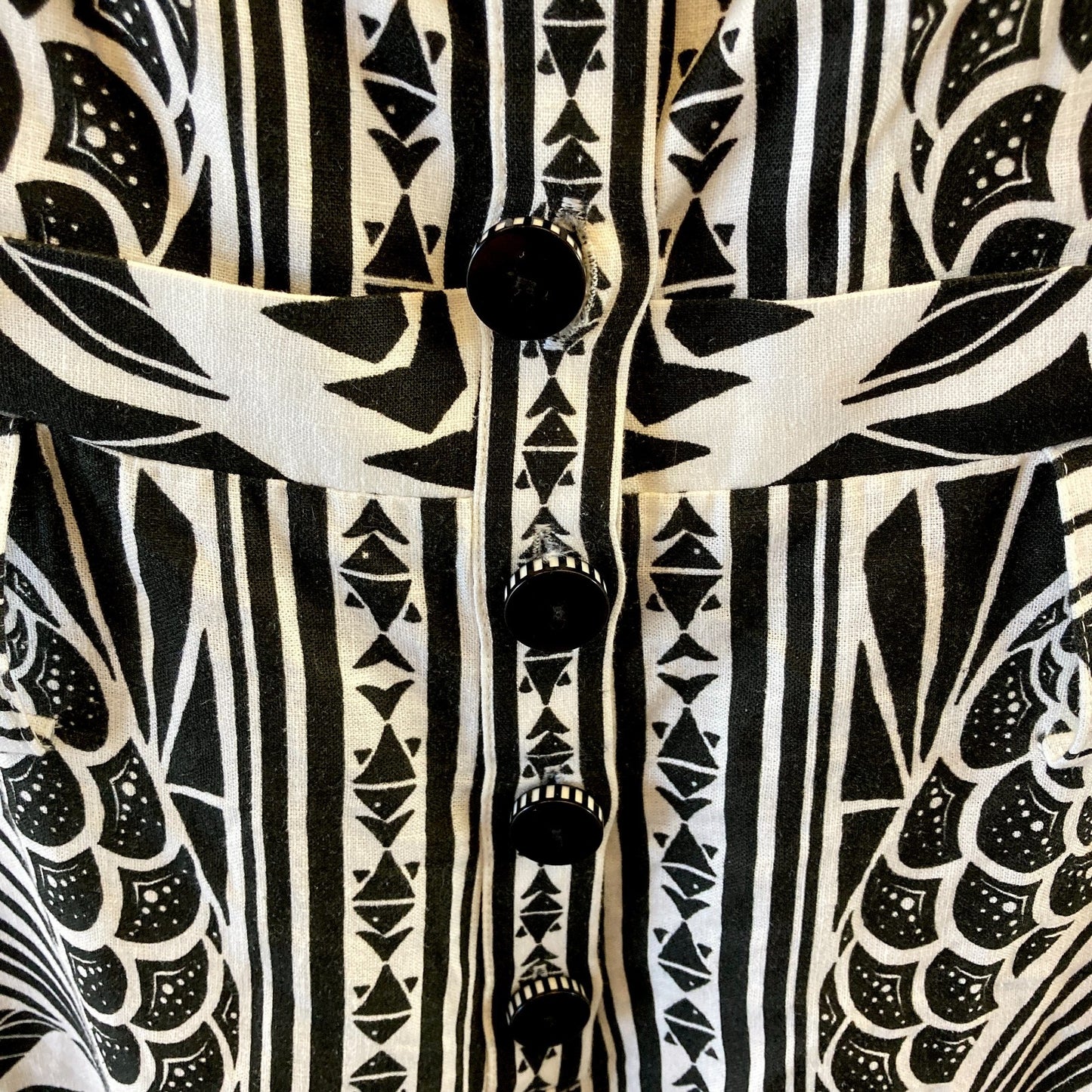 Farm Rio Black White Print NEW $190 Monochrome Elegance Romper - Size S - 0814JF