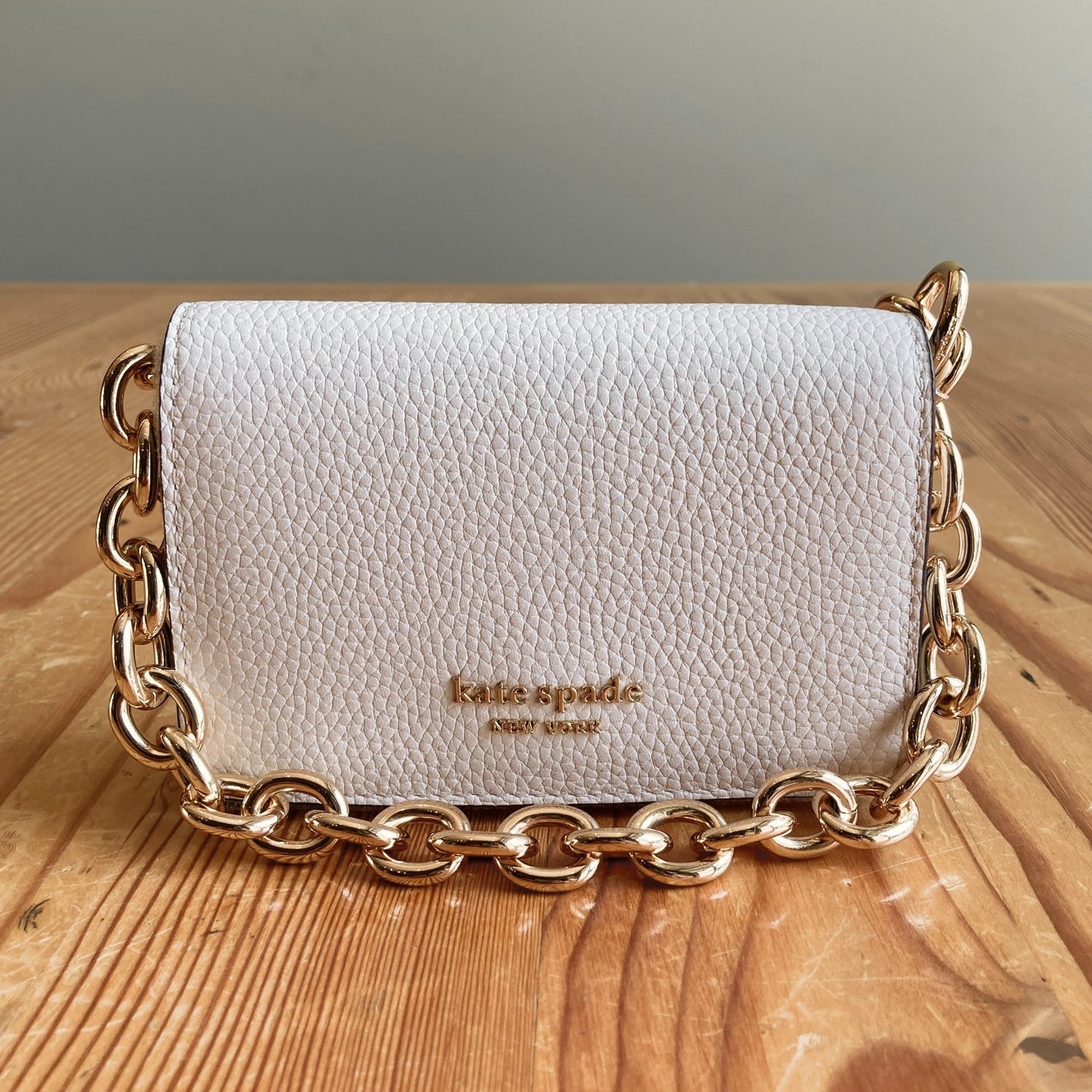 Kate Spade NEW Natasha Gold Chain Card Case Bag Wallet - 0710SD
