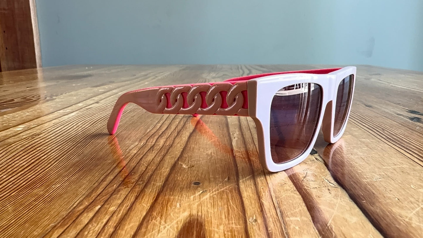 Stella McCartney Two Tone Chain SK0028S Sunglasses & Soft Case - KIDS - 0415AB