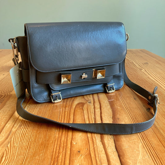 Proenza Schouler Gray PS11 Classic Turn Lock Shoulder Bag - 0816MS