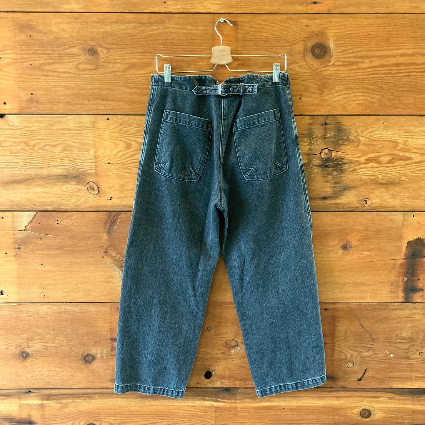 Rachel Comey Black Wash Barrel Leg Button Fly Elkin Jeans - Size 6 - 0204MP