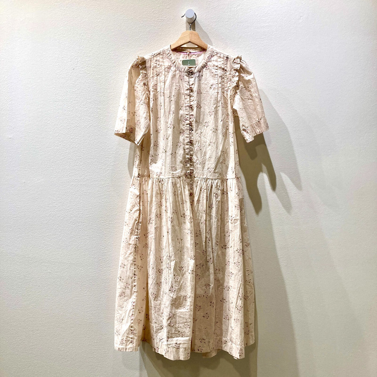 Free People Ivory Floral Print NEW Bella Mae Dress - Size M - 0206BS