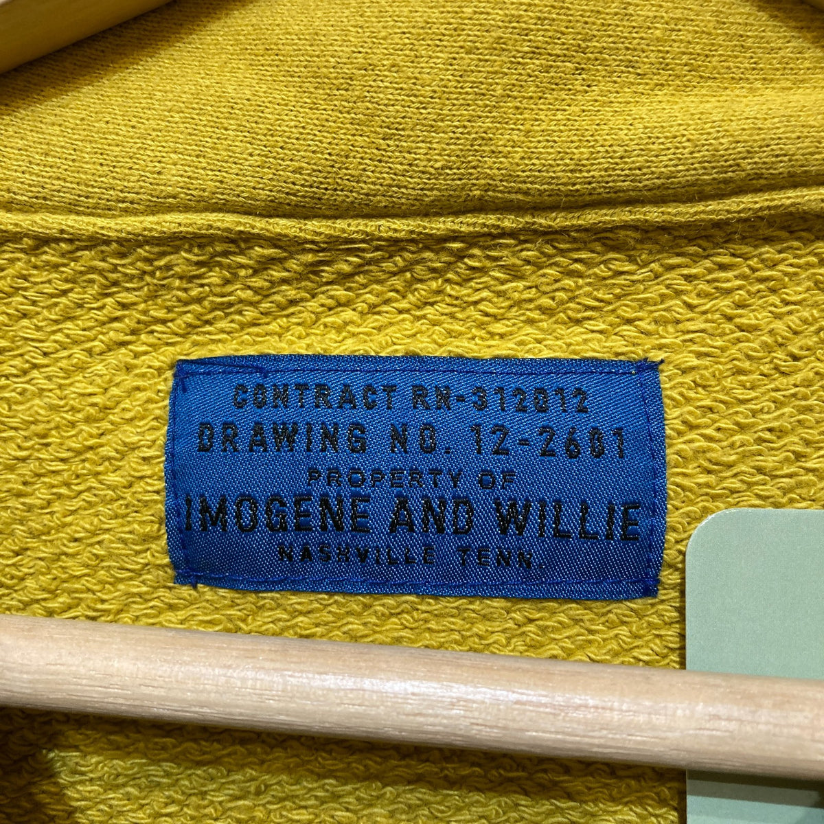 Imogene And Willie Yellow 1/4 Zip Pullover Sweatshirt - Size XS - 0312IG