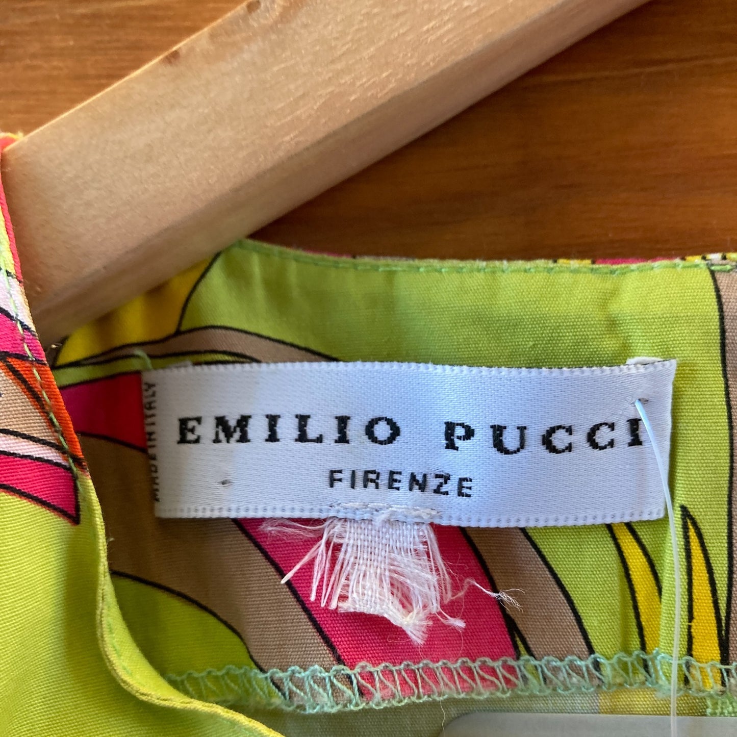 Emilio Pucci Multicolor Sheath Sleeveless Cotton Mini Dress - Size S - 1107SS