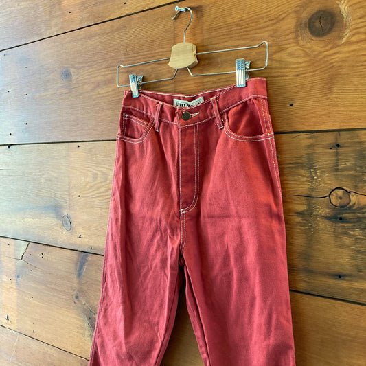 Lykke Wullf Red Freya High Rise Cowgirl Jeans - Size 4 - 0312IG