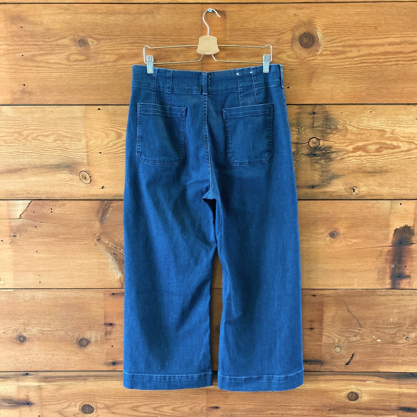 Maeve Anthropologie The Colette Dark Wash Crop Jeans - Size 31 Petite - 0610MB