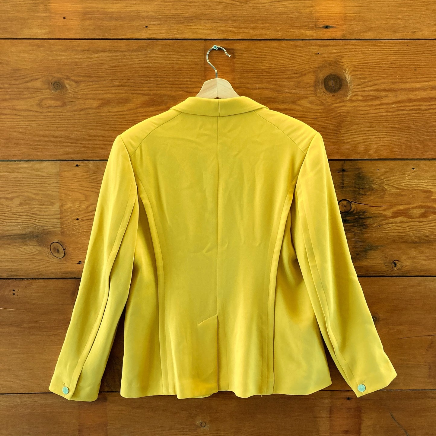 Rag & Bone Sunshine Yellow Clasp Front Blazer Jacket - Size 12 - 1029SB