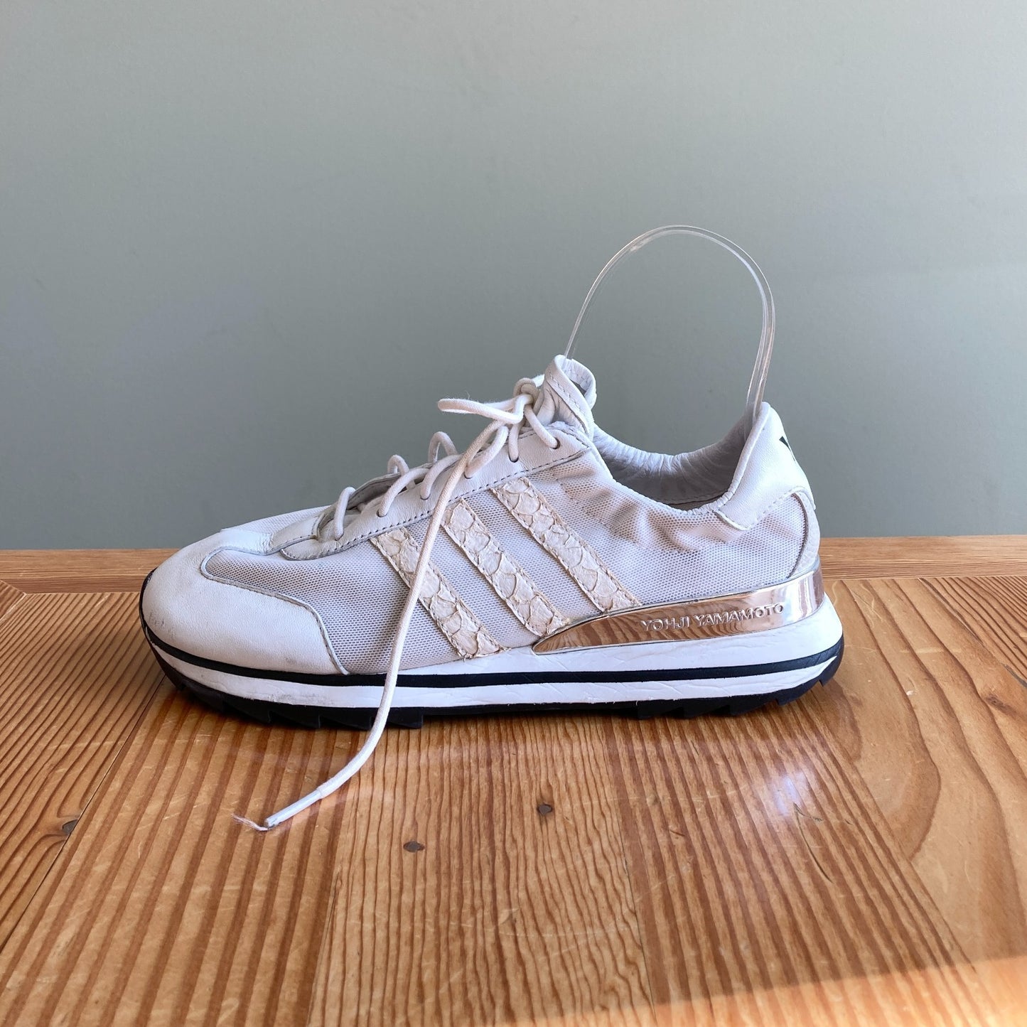 5.5 - Yohji Yamamoto Y-3 White Sneakers Womens Low Classic Shoes 0510ZQ