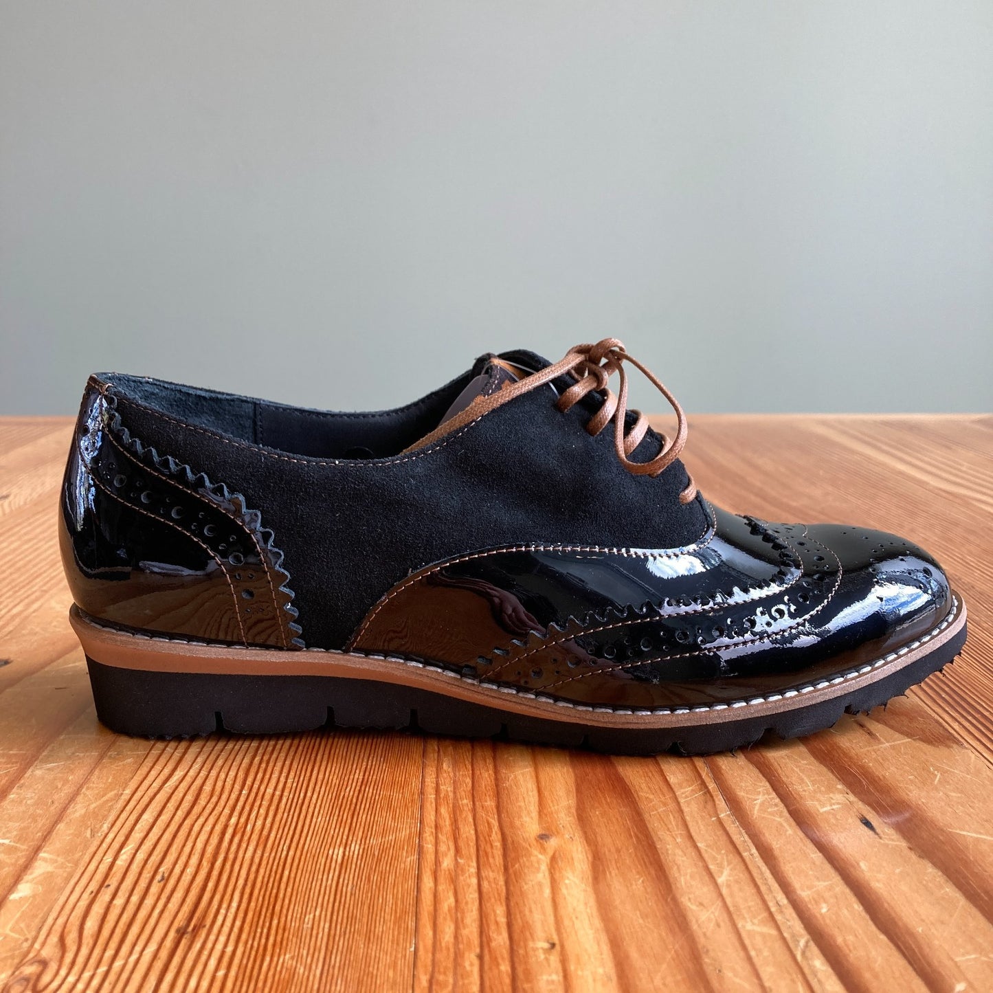 Girotti $449 Black Patent Leather Oxfords Shoes - Sz 41/10.5 US - NEW - 0803BM