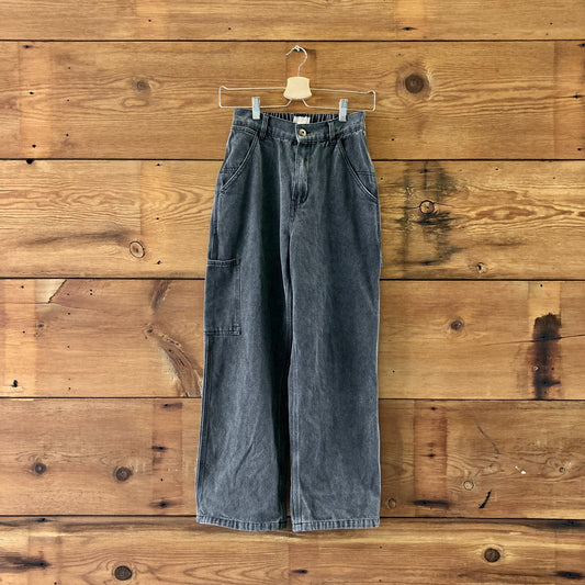 Ottway Gray Baggy Elastic Waist Carpenter Pants - Size XS - 0312IG