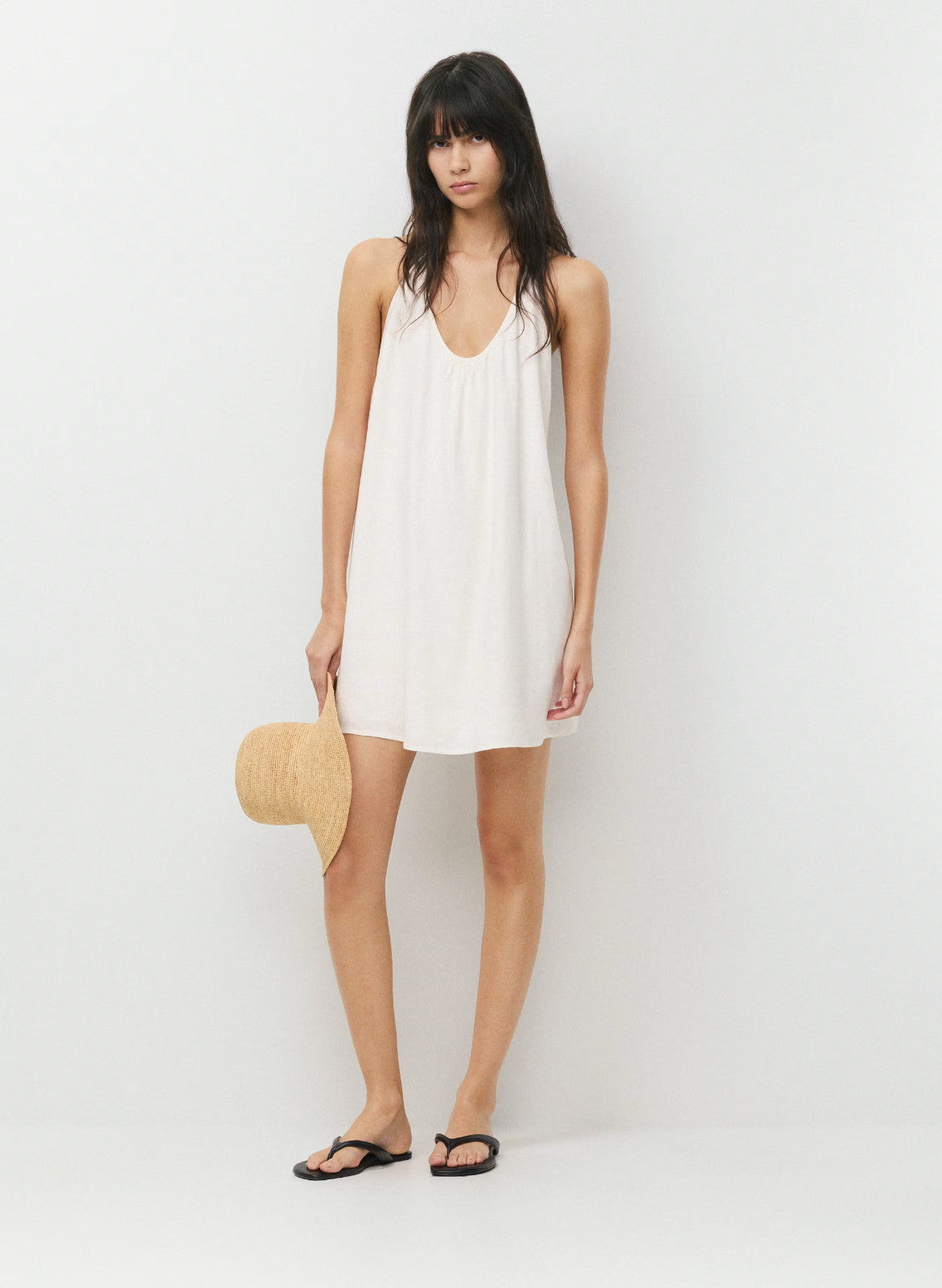 Little Moon Aritzia White BORA Line Halter NEW Dress - Size 2XS / XXS - 0312IG