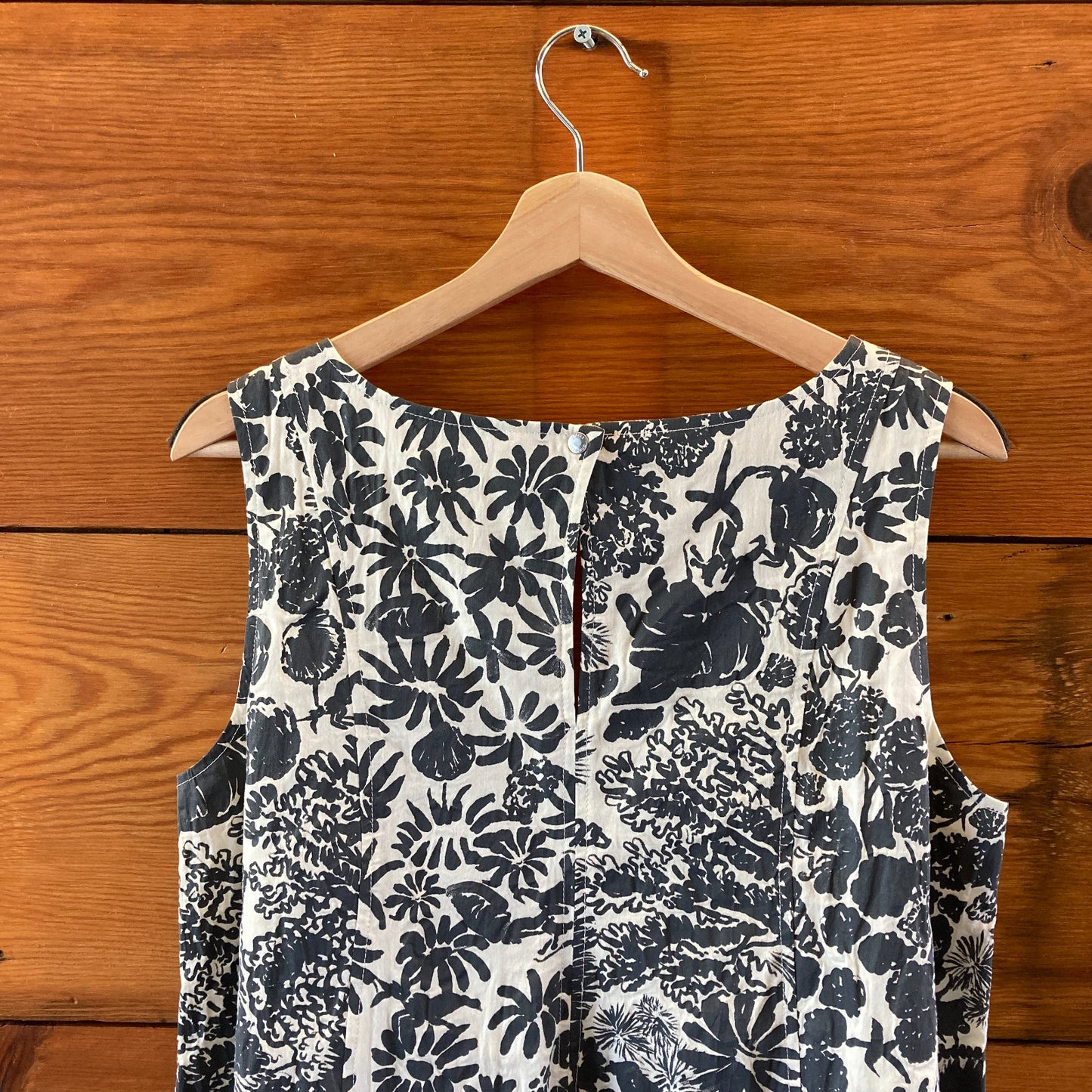 Annette Gortz Gray Floral Sleeveless Lagenlook Dress - Size 38 / M - 4427SC