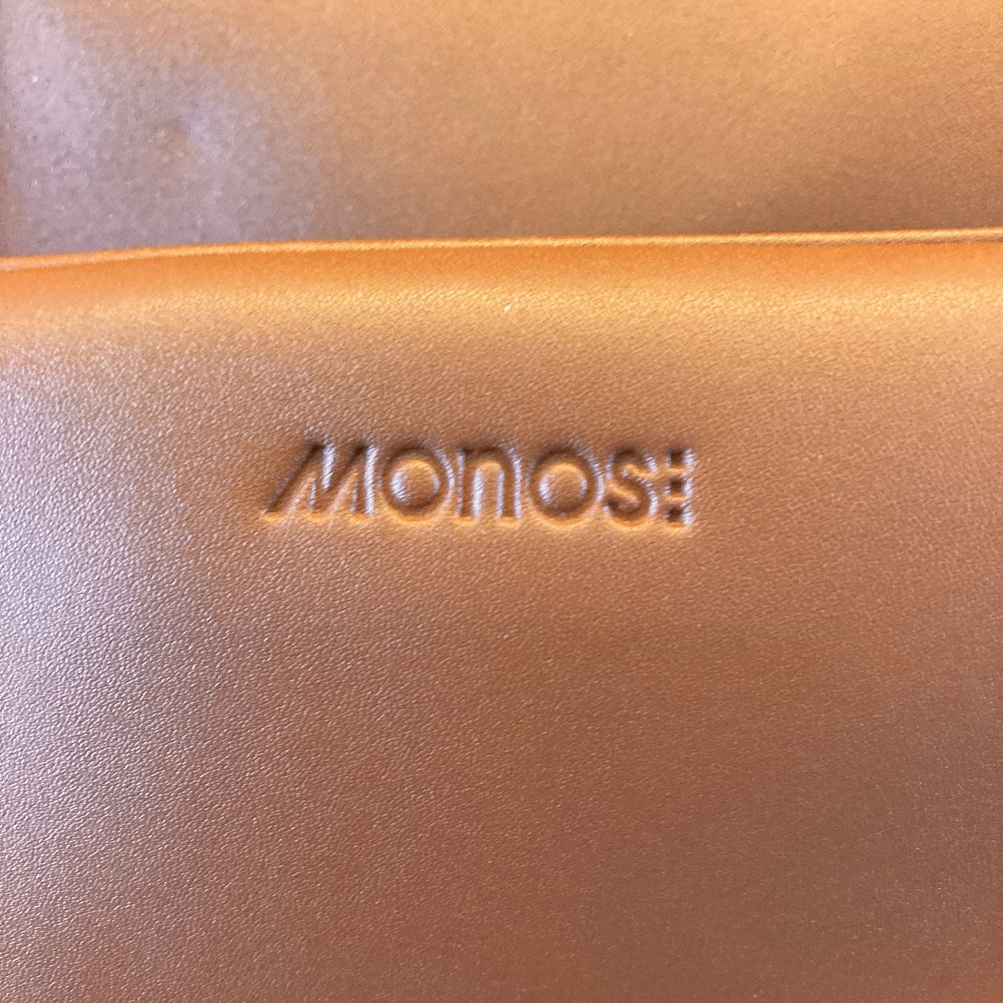 Monos $260 Brown Vegan Leather Metro Duffle Travel Gym Bag - NEW - 1122KP