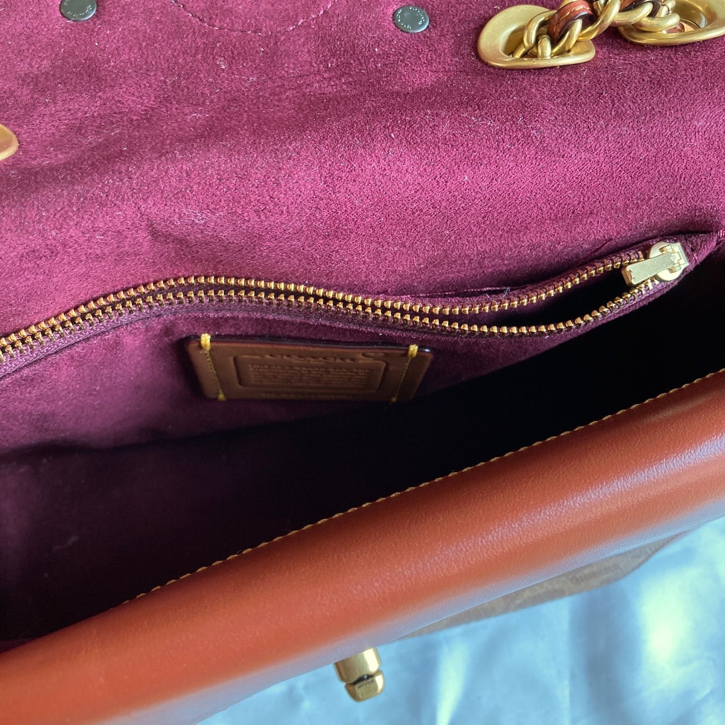 Coach NEW Signature Coated Canvas Butterfly Floral Madison Shoulder Bag - 0731LR