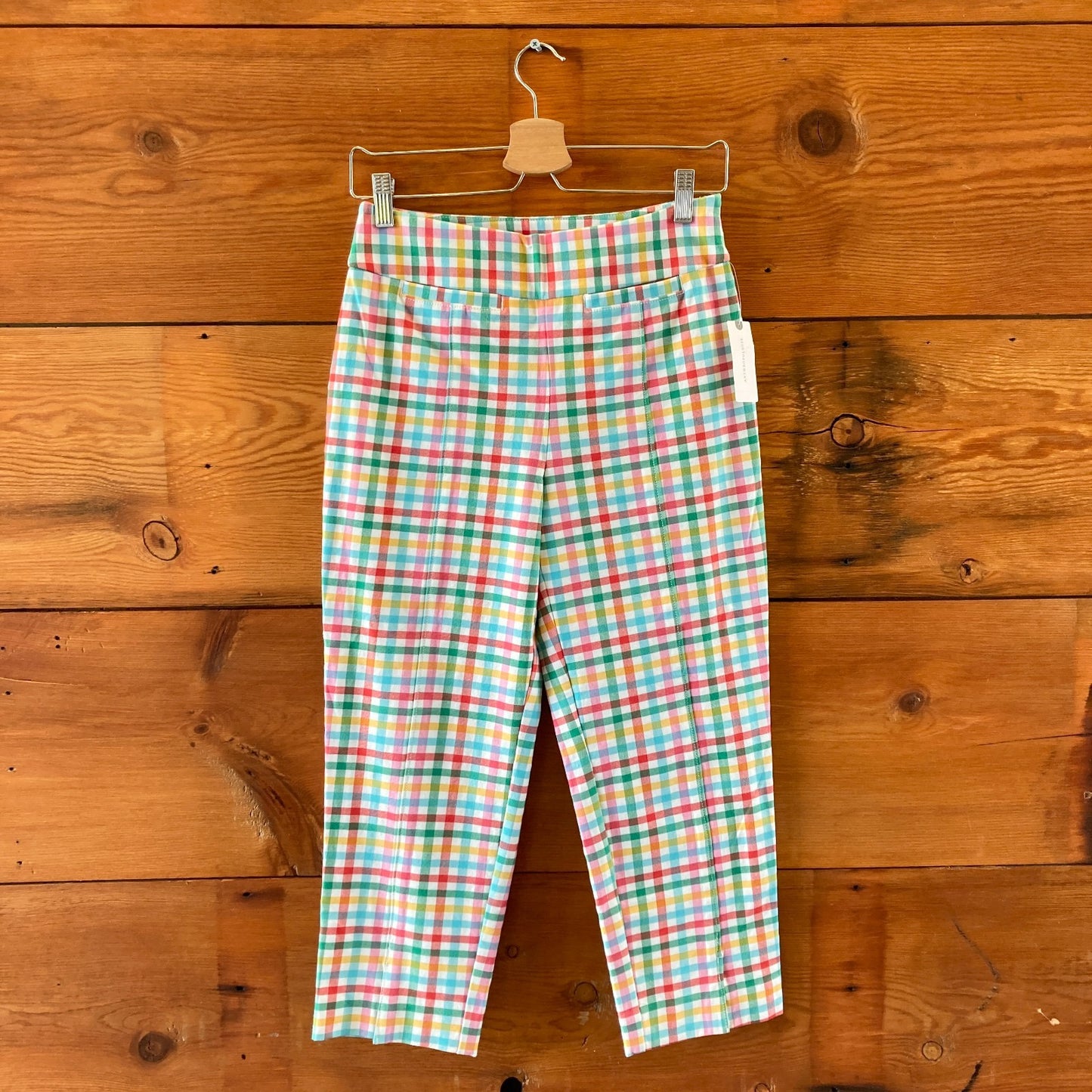 Maeve Anthropologie Multi-Color Gingham NEW Grace Capri Pants - Size 2 - 1129SL