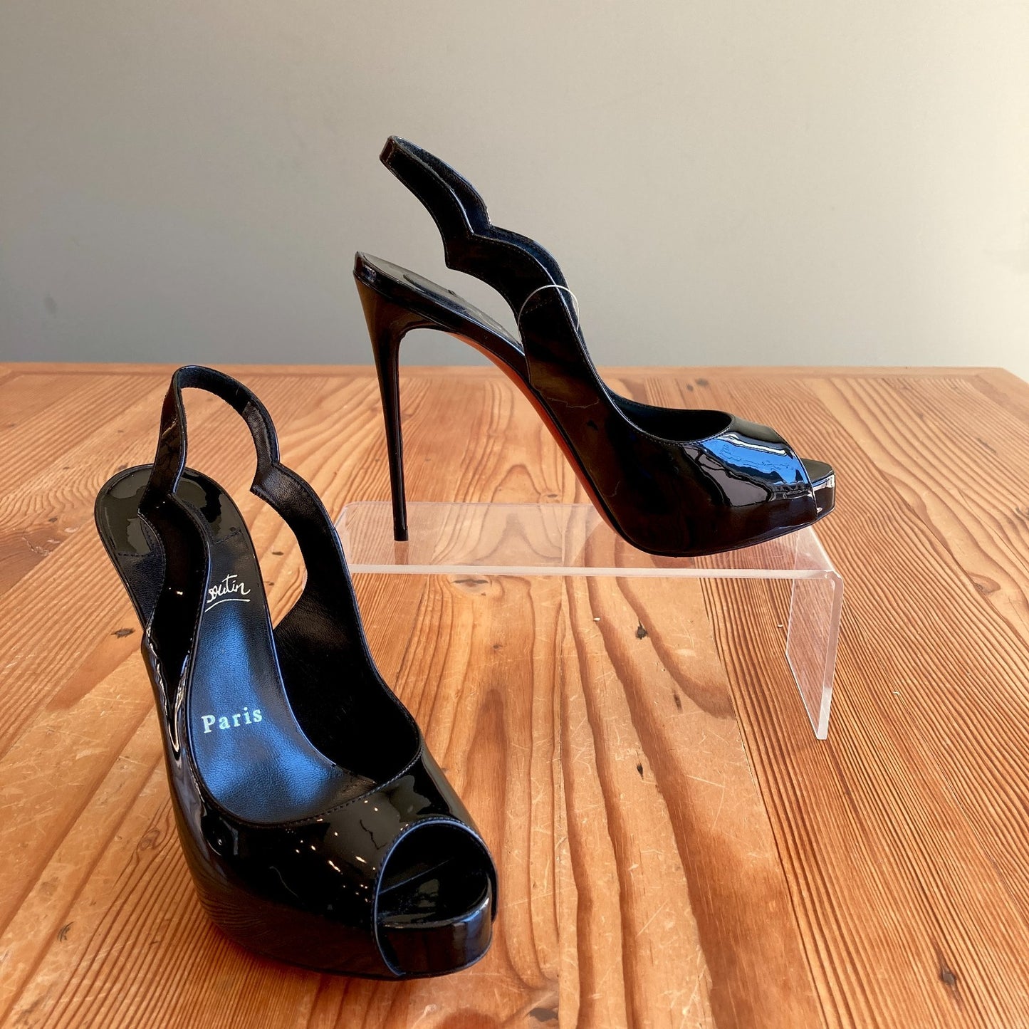 Christian Louboutin $995 Black Hot Chick 120mm Heels - 36.5 / 6.5 - NEW - 0724ZS