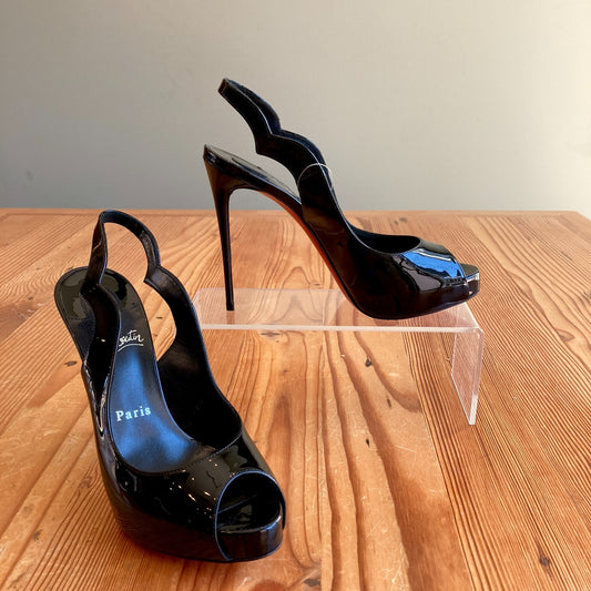 Christian Louboutin $995 Black Hot Chick 120mm Heels - 36.5 / 6.5 - NEW - 0724ZS