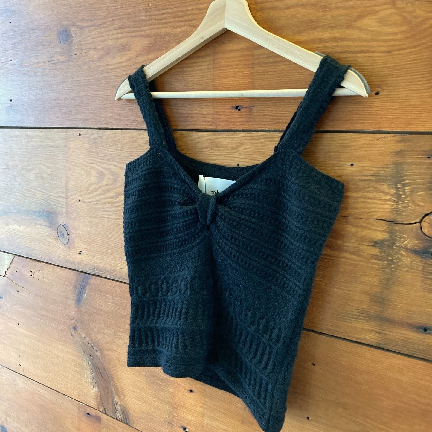 Arch4 Black Cashmere Silk Jodie Sleeveless Sweater Tank - Size S - NEW - 0422VS