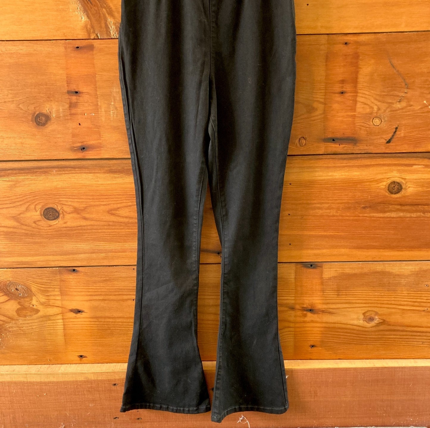 We the Free People Black Short Sleeve Flare Leg Jumpsuit - Size M - NEW - 0718MS