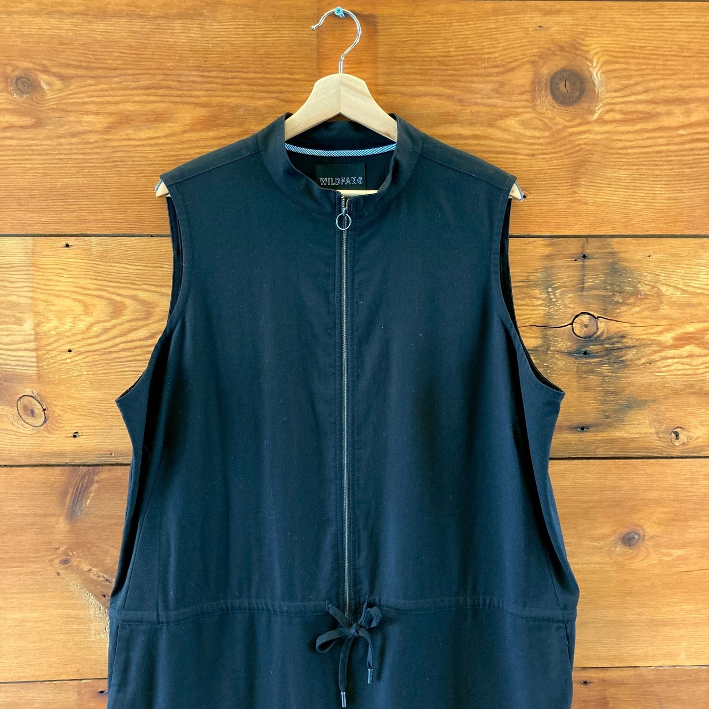 Wildfang Sleeveless Black Drawstring Empower Jumpsuit - Size XXL - 0530JF