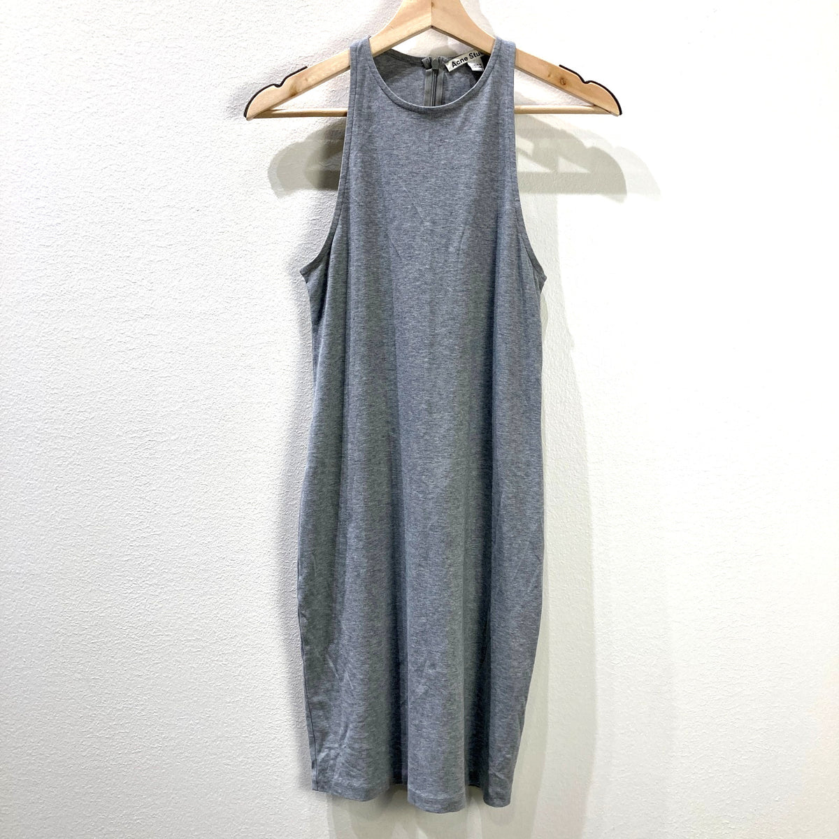 Acne Studios Heather Gray Nadi Sleeveless Mini Dress - Size M - 0129LH