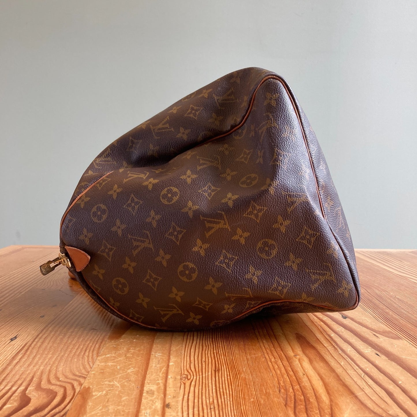 Louis Vuitton Brown Monogram Signature Canvas 1994 Keepall 55 Duffle Bag 1031LF
