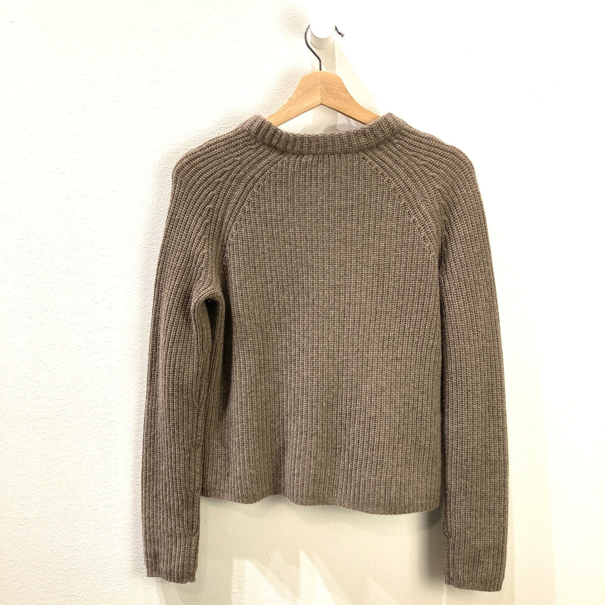 Jenni Kayne Brown Cashmere Fisherman Sweater - Size XS - 0312IG