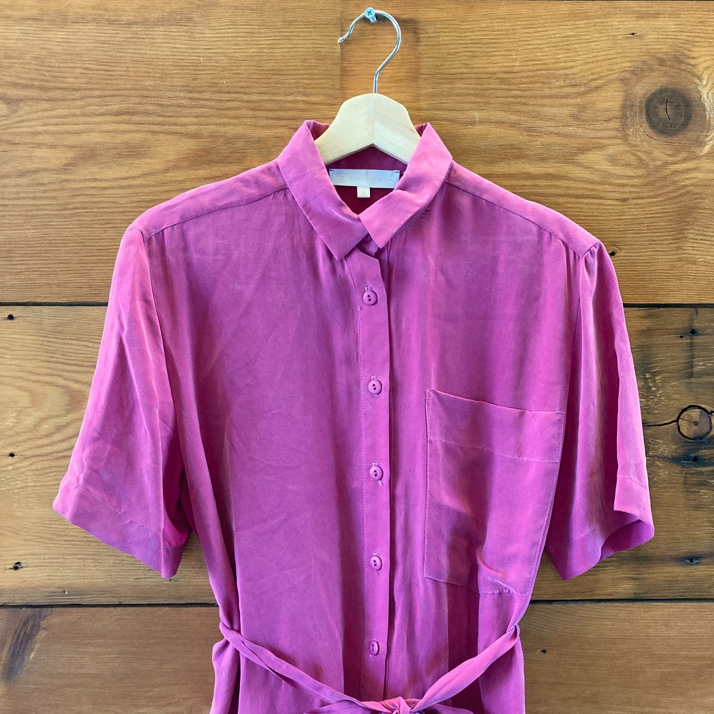 Corey Lynn Calter Anthropologie Fuschia Pink Button Jumpsuit - Size XS -1229MK