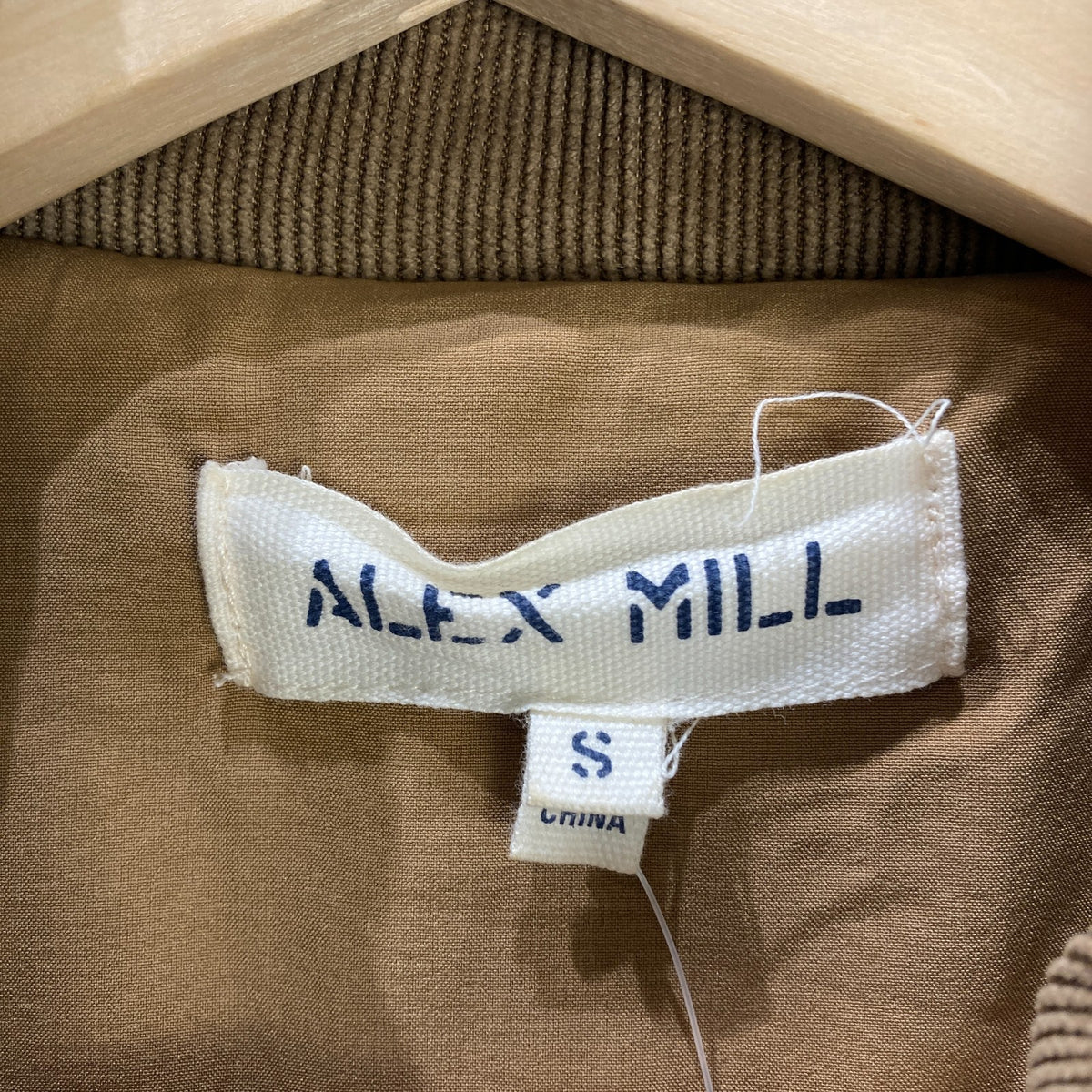 Alex Mill Tan Brown Sherpa Button Up Boxy Work Jacket Coat - Size S - 0606RO