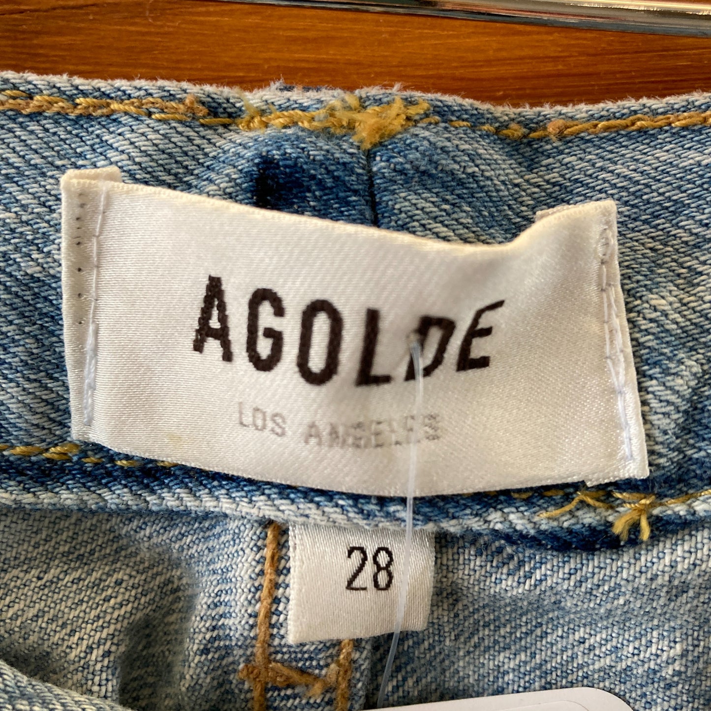 AGOLDE $198 Criss Cross Upsized Button Front Relaxed Jeans - Size 28 -1122KP