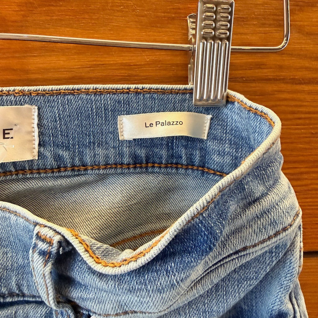Frame Denim Le Palazzo Light Wash High Rise Wide Leg Jeans - Size 26 - 0628AC