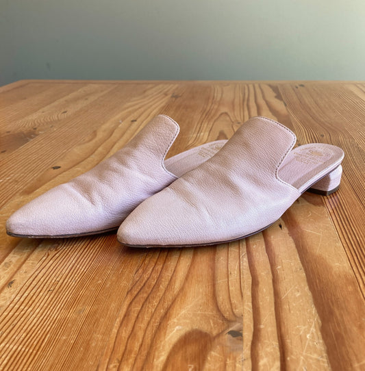 Officine Creative Nude Leather Slip On Mules Slides Flats - Size 36 / 6 - 0614MA