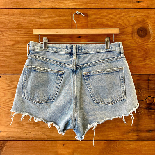 AGoldE Parker Cut Off Denim Frayed Hem Button Fly Jean Shorts - Size 27 - 0706ED