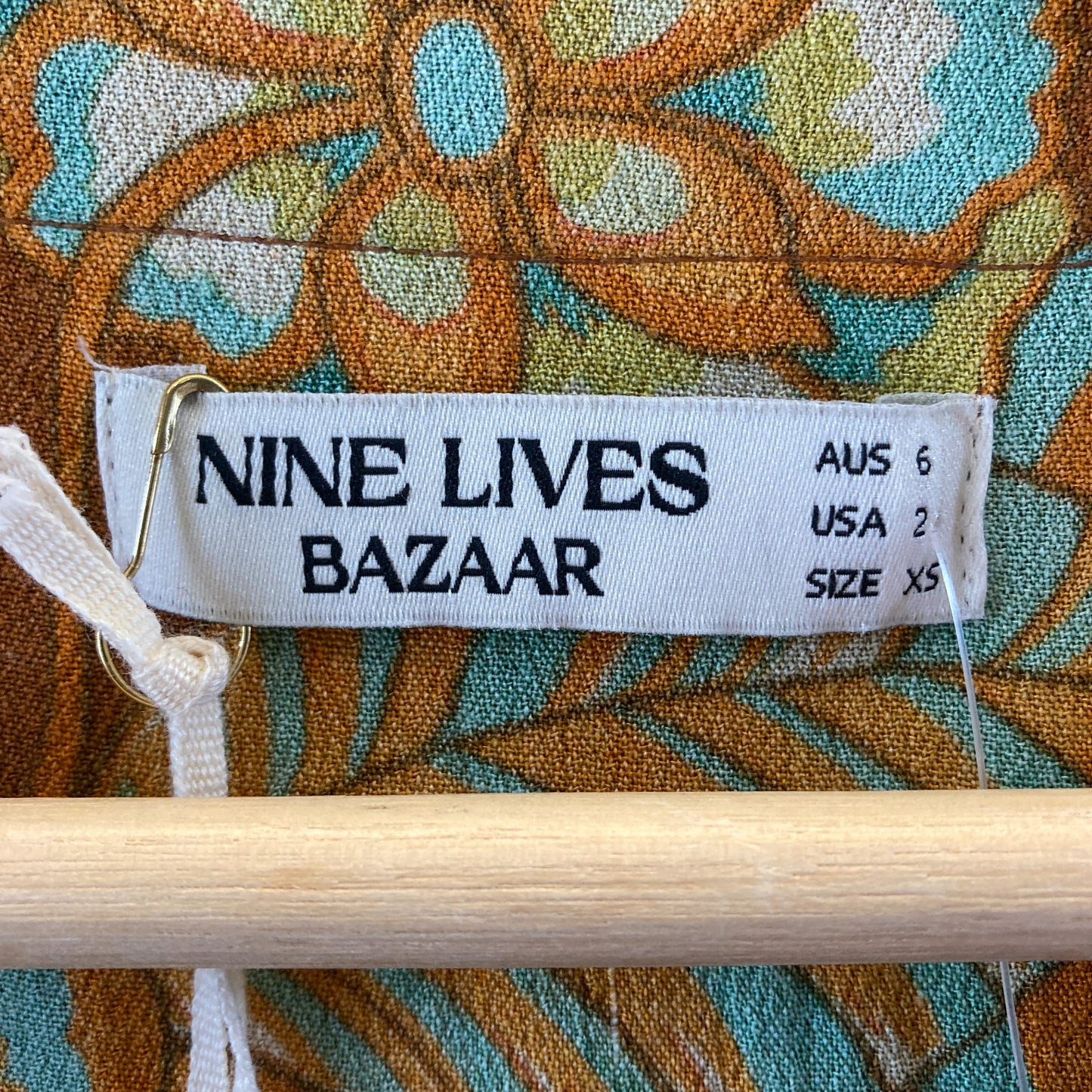 Nine Lives Bazaar Floral Short Sleeve Wrap Maxi Dress - Size 2 - NEW - 0527LM