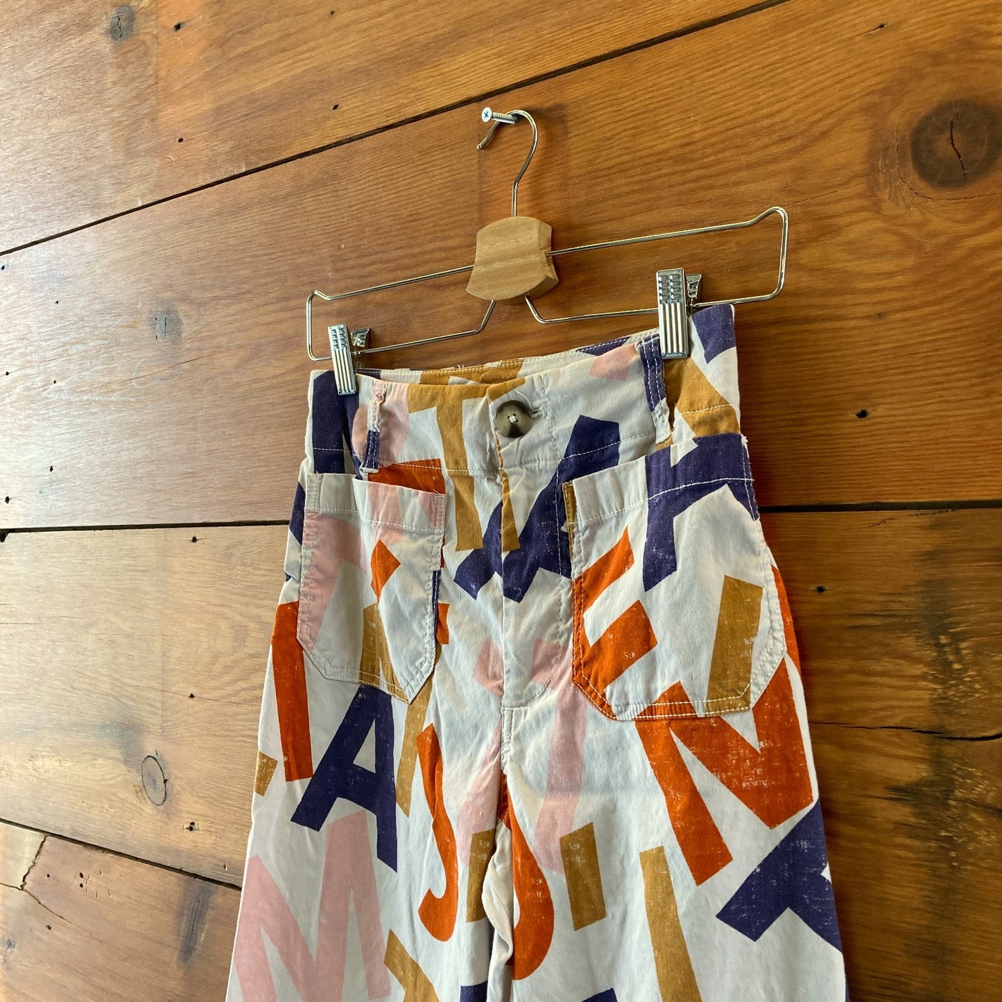 Maeve Anthropologie Alphabet Patterned Colette Pants - Size 25 - 0517DS
