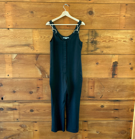 Stella McCartney Black Sleeveless Zip Front Jumpsuit - Size 36 / S - 0415AB