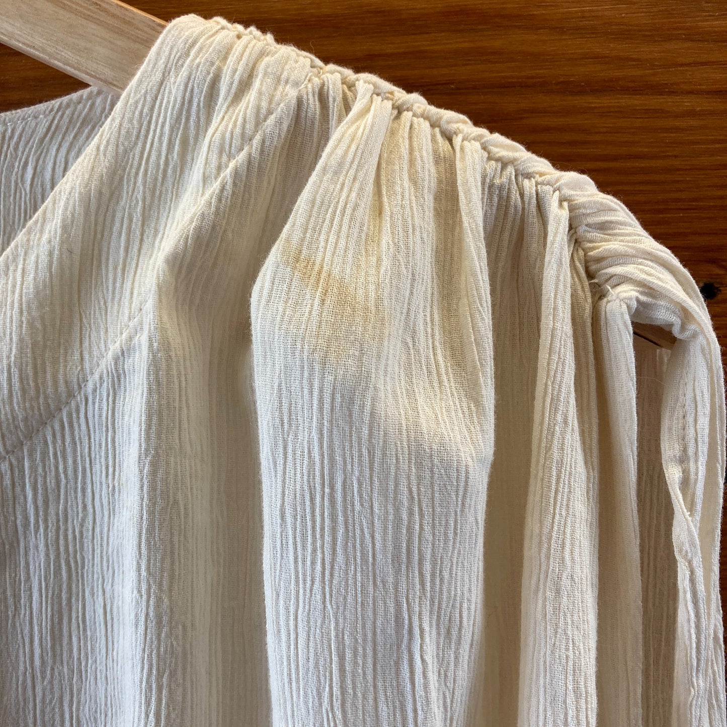 Archerie $295 Cream Cotton Crepe Angelique Dress - Size 12 - NEW - 0416JW