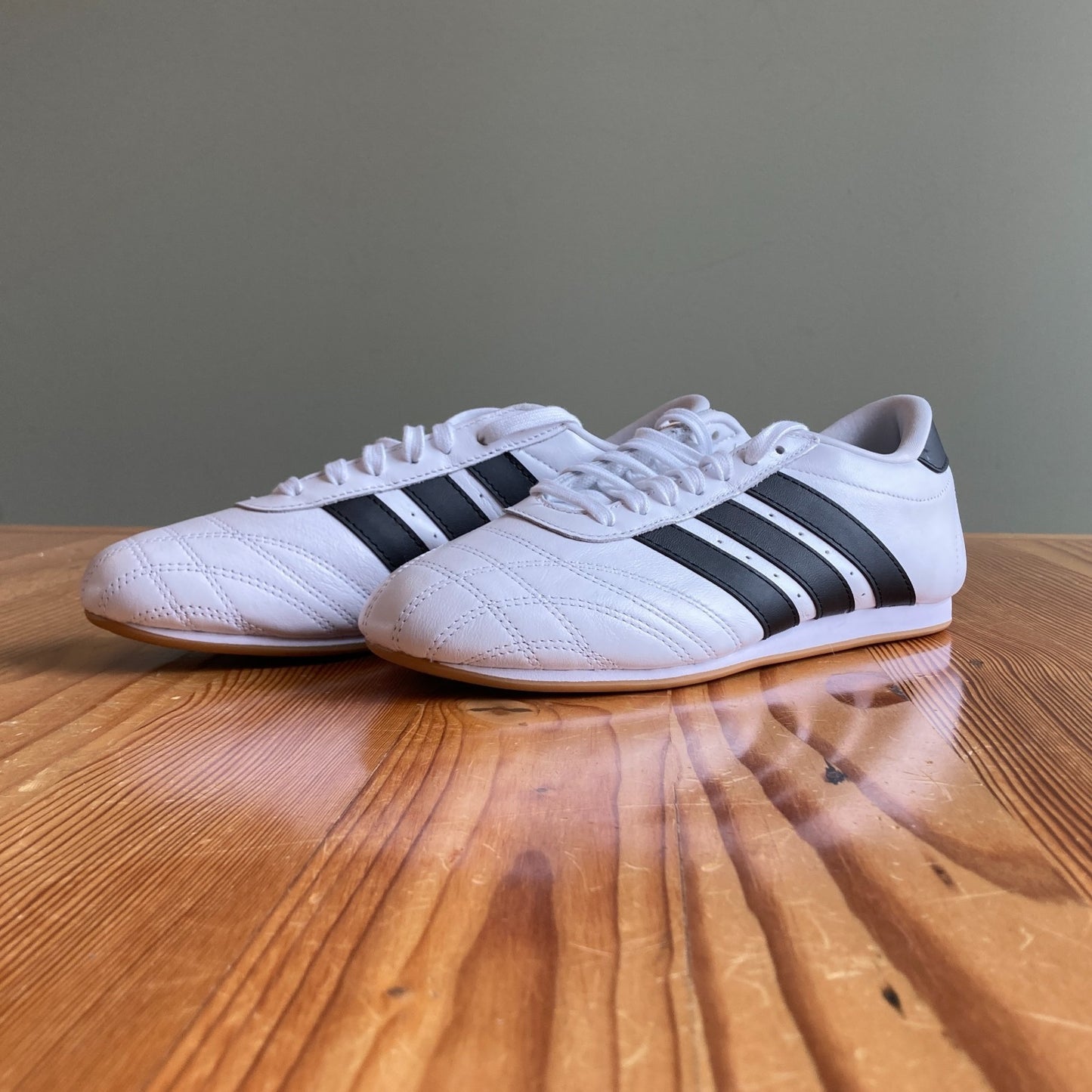 8 - Adidas White Black Gum Sole Taekwondo Lace Originals Shoes NEW JS1194 0316CK