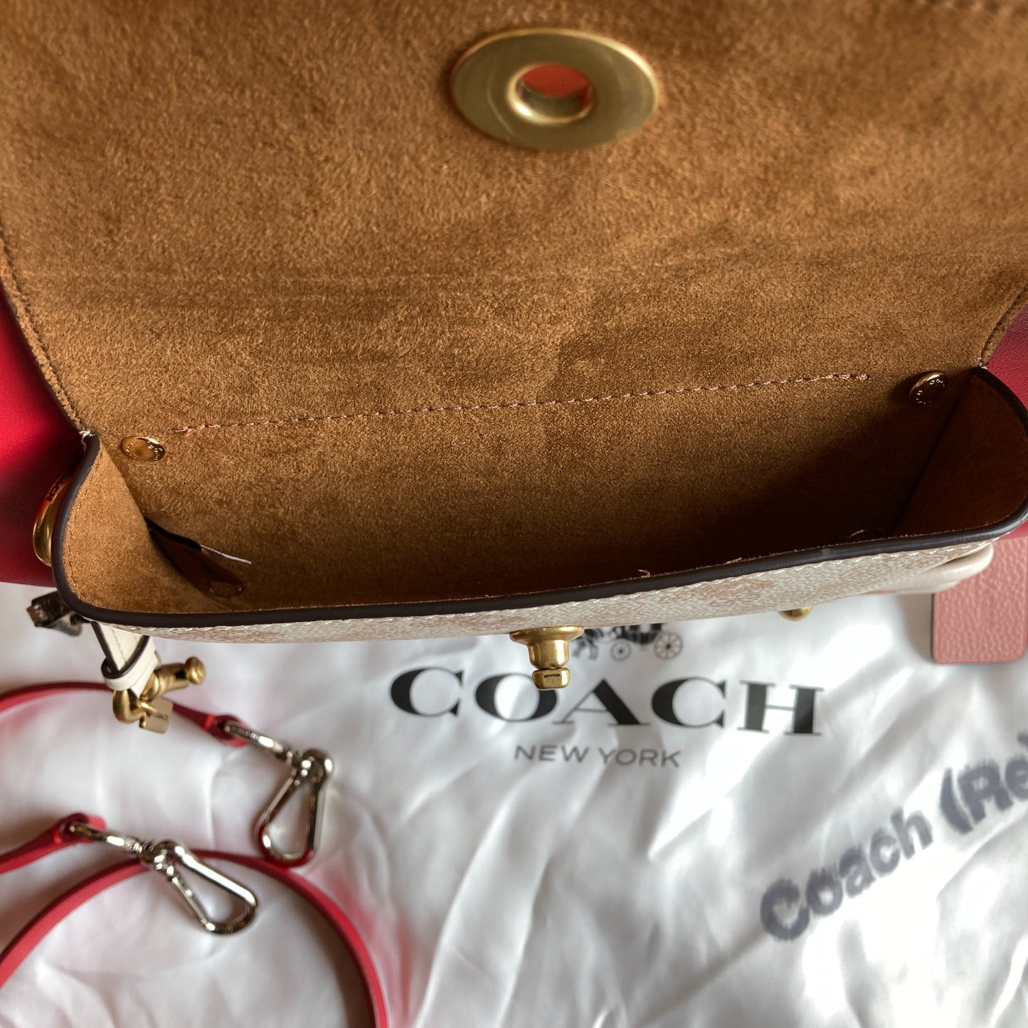 Coach NEW Red Leather Nomad Hobo Shoulder Bag Purse - 0731LR